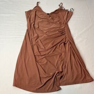 Urban Outfitters Lumiere Knit Dress Cocoa Brown Medium